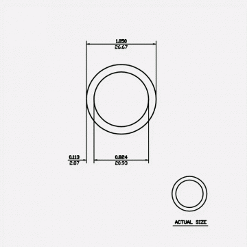 3/4" SCH40 1.050 x .824 x .113 6061-T6 Mill Finish 20ft