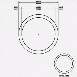 1-1/2" SCH40 1.900 x 1.610 x .145 6061-T6 Mill Finish 20ft