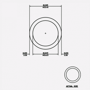 1" SCH40 1.315 x 1.049 x .133 6061-T6 Mill Finish 20ft