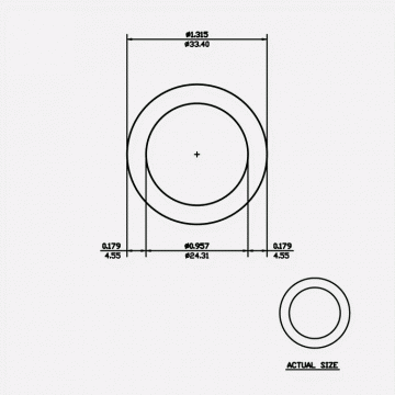 1" SCH80 1.315 x .957 x .179 6061-T6 Mill Finish 20ft