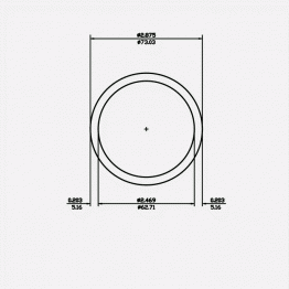 2-1/2" SCH40 2-7/8 x 2.469 x .203 6061-T6 Mill Finish 20ft