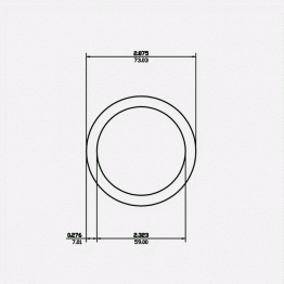 2-1/2" SCH80 2-7/8 x 2.323 x .276 6061-T6 Mill Finish 20ft