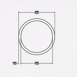 3" SCH40 3-1/2 x 3.068 x .216 6061-T6 Mill Finish 20ft