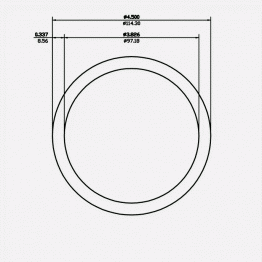 4" SCH80 4-1/2 x 3.826 x .337 6061-T6 Mill Finish 20ft