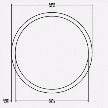 5" SCH40 5.563 x 5.047 x .258 6061-T6 Mill Finish 20ft