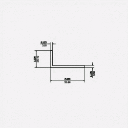 Angle SF 2 X 1 X 0.125 6063-T5 Mill Finish 21ft