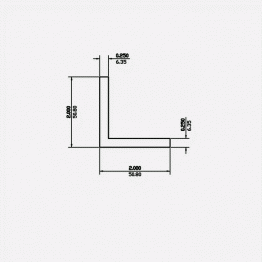 Angle SF 2 X 2 X 0.25 6063-T5 Mill Finish 21ft
