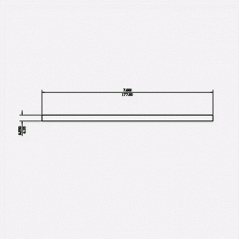 Rectangle Bar 0.25 X 7 6061-T6511 Mill Finish 12ft