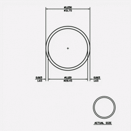 Round Tube 1.25 X 0.065 6063-T5 Mill Finish 21ft