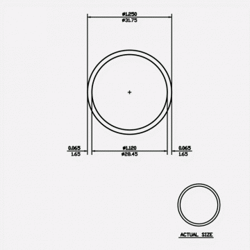 Round Tube 1.25 X 0.065 6063-T5 Mill Finish 21ft