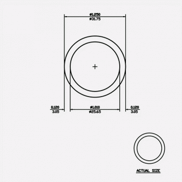 Round Tube 1.25 X 0.125 6061-T6 Mill Finish 20ft