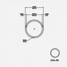 Round Tube 1 X 0.062 6060-T6 Mill Finish 20ft