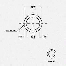 Round Tube 1 X 0.125 6063-T5 Mill Finish 12ft