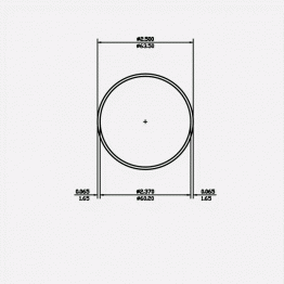 Round Tube 2.5 X 0.065 6063-T5 Satin Clear 12ft