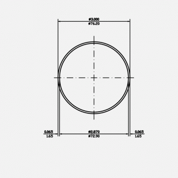 Round Tube 3 X 0.065 6061-T6 Mill Finish 20ft