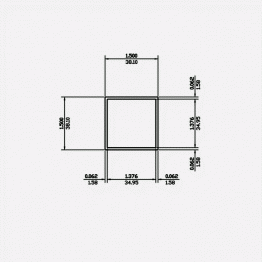 Square Tube SC 1.5 X 0.062 6063-T5 Mill Finish 21ft