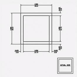 Square Tube SC 1.5 X 0.120 6063-T5 Mill Finish 21ft