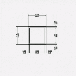 Square Tube SC 1.75 X 0.125 6063-T5 Mill Finish 21ft