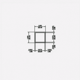 Square Tube SC 1 X 0.062 6063-T5 Mill Finish 21ft