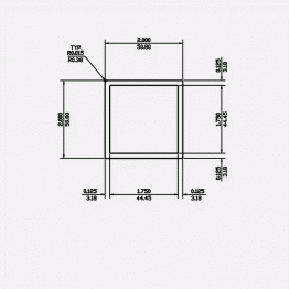 Square Tube SC 2 X 0.120 6063-T5 Mill Finish 21ft