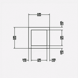 Square Tube SC 2 X 0.25 6061-T6 Mill Finish 20ft